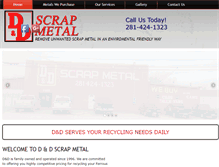 Tablet Screenshot of dandscrapmetal.com